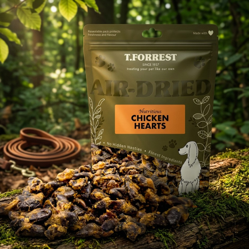 Premium Air Dried Chicken Hearts – Natural Dog Treat