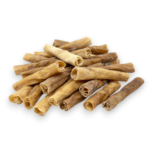 Premium Goat Skin Rolls (30cm) – Long Lasting Natural Dog Chew