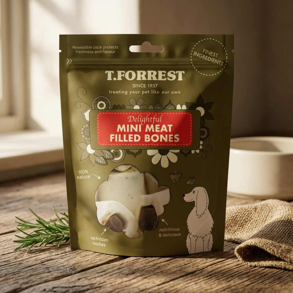 Mini Meat Filled Bone – Long Lasting Natural Chew