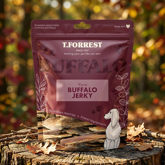Premium Buffalo Jerky – Natural Dog Treat